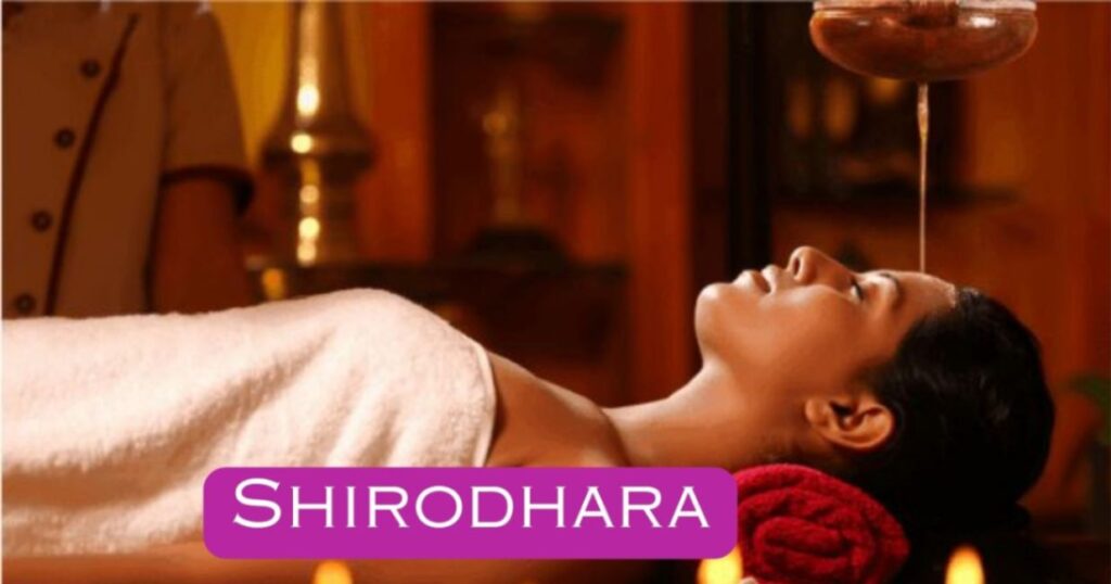 how to lower the cortosol effectively with Shirodhara with Shirodhara