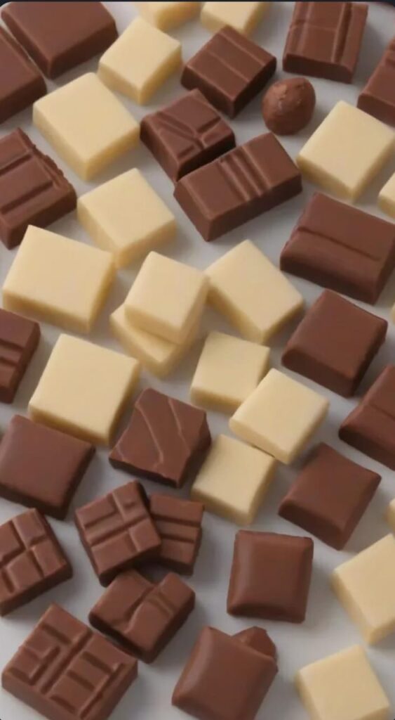 There are three main types of chocolate: dark, milk, and white. Dark chocolate is the healthiest option, as it contains the most cacao and the least amount of sugar.